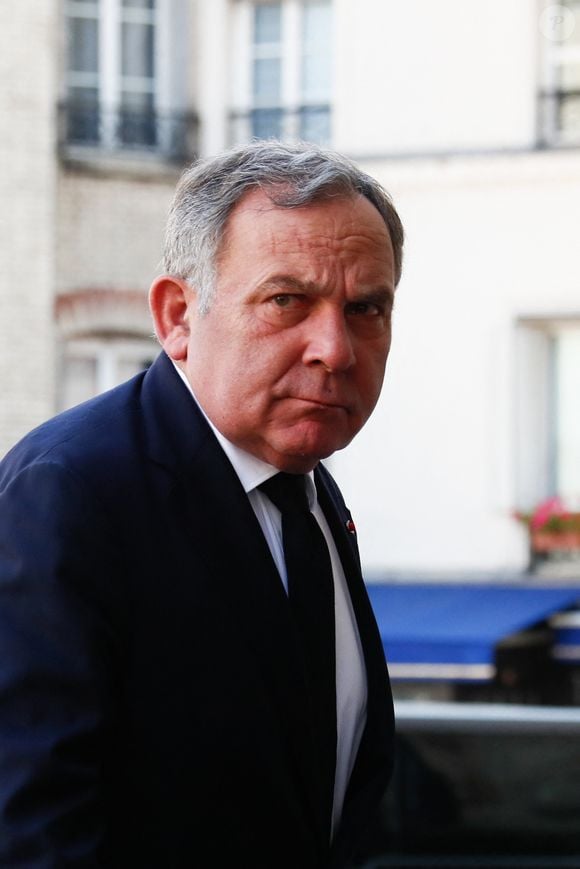 Francis Szpiner - Arrivées aux obsèques de Jean Tiberi, maire de Paris de 1995 à 2001 en l'église Saint-Etienne-du-Mont à Paris le 3 juin 2025. © Christophe Clovis / Bestimage
