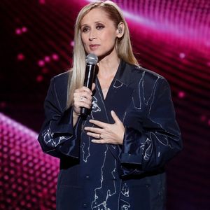 Exclusif -  Lara Fabian - Enregistrement de l'émission "La boîte à secrets N°18", présentée par F.Bollaert et diffusée le 12 janvier 2024 sur France 3. © Christophe Clovis / Bestimage