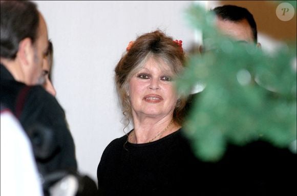 L'ancienne actrice Brigitte Bardot fête le Noël de la Société Protectrice des Animaux dans son refuge d'Auteuil.© Giancarlo Gorassini/ABACA. 40736-9. Paris-France, 14/12/2002.