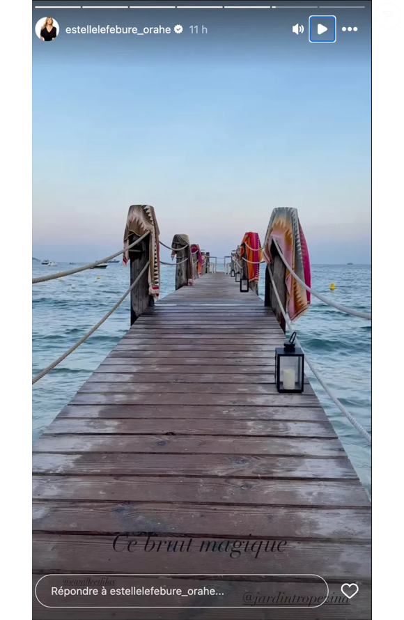 Une vidéo montre Estelle savourant l’instant pendant qu’un saxophoniste joue depuis le toit d’un véhicule. 

Estelle Lefébure a partagé plusieurs clichés de ses vacances dans le sud de la France sur Instagram.