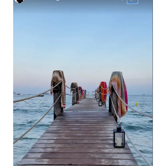 Une vidéo montre Estelle savourant l’instant pendant qu’un saxophoniste joue depuis le toit d’un véhicule. 

Estelle Lefébure a partagé plusieurs clichés de ses vacances dans le sud de la France sur Instagram.