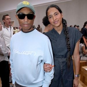 Pharrell Williams et sa femme Helen Lasichanh - Défilé de mode Dior Homme, Collection Printemps / Été 2026, Front Row, dans le cadre de la Fashion Week de Paris, France, le 27 Juin 2025. 
© Olivier Borde / Bertrand Rindoff / Bestimage