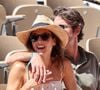 Constance Labbé et son compagnon Tom Leeb dans les tribunes lors des Internationaux de France de Tennis de Roland Garros 2025. Paris, le 30 mai 2025. © Jacovides/Moreau/Bestimage