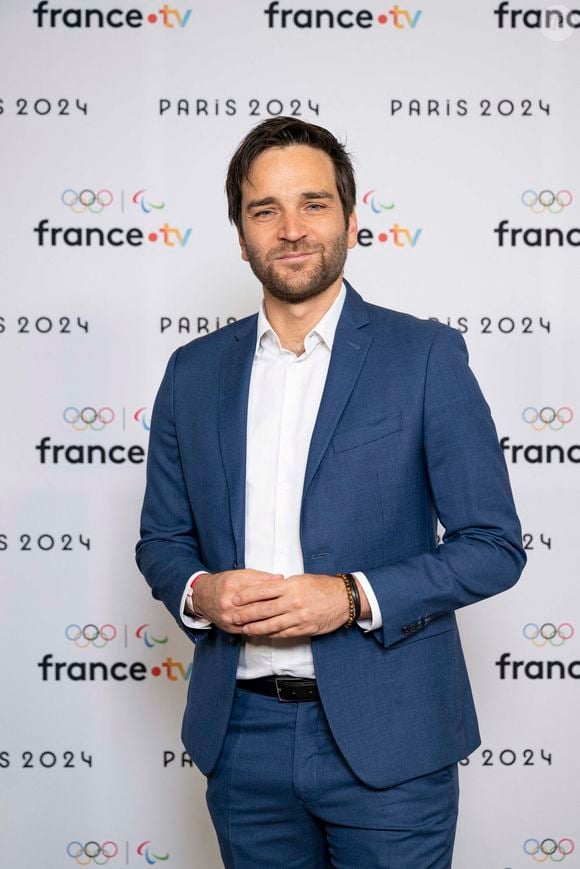 Samuel Ollivier lors de la présentation des journalistes et chroniqueurs de France Télévisions pour les Jeux Olympiques 2024 au musée de l'Homme à Paris, le 11 juin 2024.
© Pierre Perusseau / Bestimage