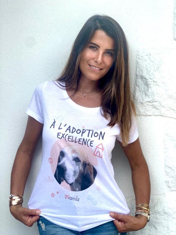 Karine Ferri ainsi que Elodie Gossuin, Marilou Berry, Delphine Wespiser ont répondu à l'appel lancé le 21 septembre 2020 par Wamiz, le site sur les animaux de compagnie, pour faire partie d'une campagne solidaire en faveur de l'adoption. Photo by Wamiz/ ABACAPRESS.COM