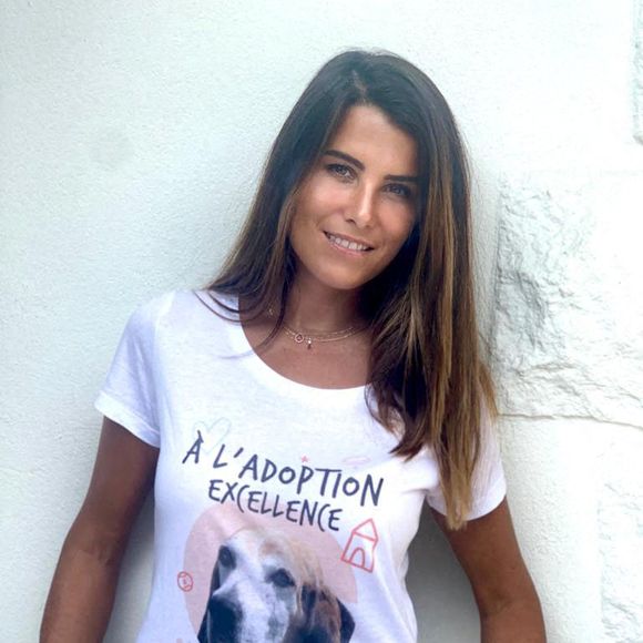 Karine Ferri ainsi que Elodie Gossuin, Marilou Berry, Delphine Wespiser ont répondu à l'appel lancé le 21 septembre 2020 par Wamiz, le site sur les animaux de compagnie, pour faire partie d'une campagne solidaire en faveur de l'adoption. Photo by Wamiz/ ABACAPRESS.COM