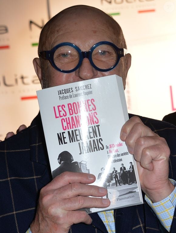 Jean-Pierre Coffe - Photocall pour le lancement du livre "Les bonnes chansons ne meurent jamais" de J. Sanchez au NoLita à Paris, le 4 novembre 2015. © Veeren/Bestimage