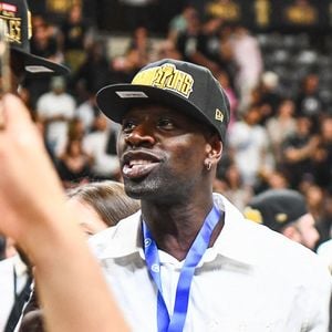 Omar SY célèbre pendant le match 5 de la finale Betclic Elite entre Paris et Monaco à l'Adidas Arena le 24 juin 2025 à Paris, France. Photo by Emilian Baldow/Icon Sport/ABACAPRESS.COM