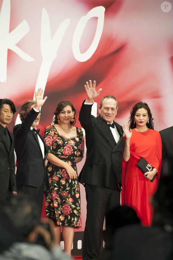 Rétro - Décès de Victoria Jones, fille de Tommy Lee Jones, retrouvée sans vie dans un hôtel à l'âge de 34 ans - Masatoshi Nagase, Martin Provost, Victoria Jones et son père Tommy Lee Jones (Président du jury), Wei Zhao - 30ème Festival International du Film de Tokyo. Le 25 octobre 2017
© Hiroko Tanaka / Zuma Press / Bestimage