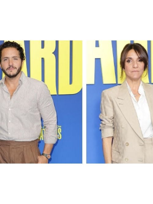 Florence Foresti et Alexandre Kominek coordonnent leurs tenues à la première d’Une famille de bâtards