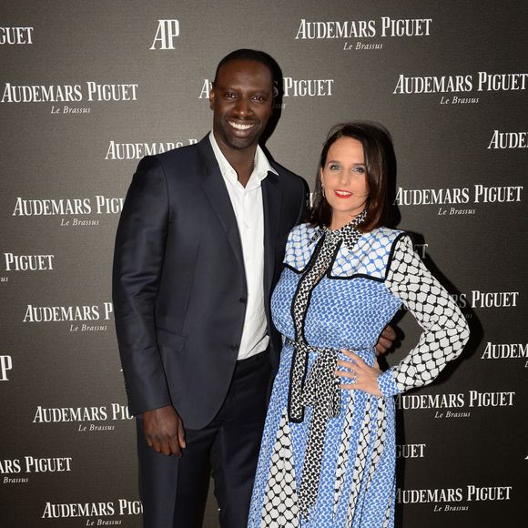 Omar Sy (ambassadeur de la marque) et sa femme Hélène - Inauguration de la boutique Audemars Piguet, 15 rue Royale, et présentation de la nouvelle collection Royal Oak Yellow Gold, à Paris, le 26 mai 2016. © Rachid Bellak/Bestimage