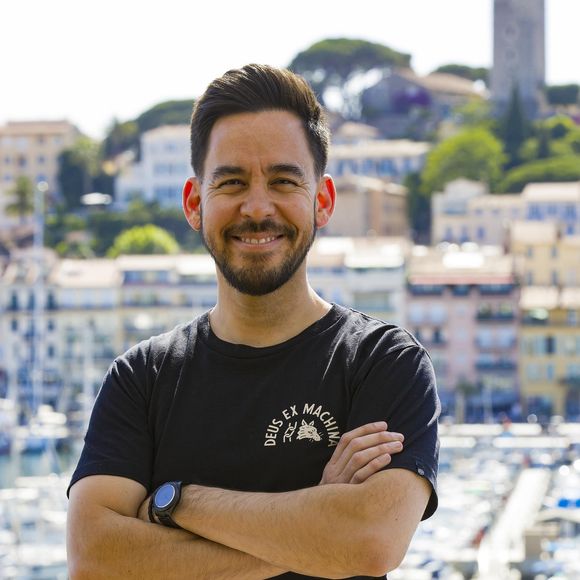 Mike Shinoda, chanteur et producteur de Linkin Park - Photocall du Midem 2017 à Cannes. Le 7 juin 2017. JLPPA / Bestimage