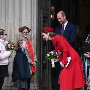 Le prince William, prince de Galles, et Catherine (Kate) Middleton, princesse de Galles - La famille royale britannique célèbre le 76ème Commonwealth Day à l'abbaye de Westminster à Londres, le 10 mars 2025.