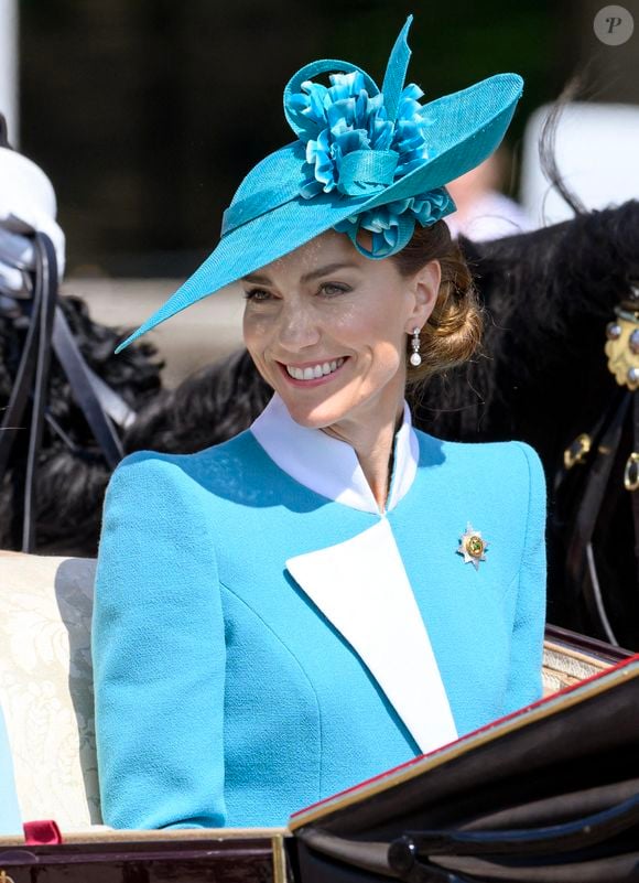 La princesse Charlotte, la princesse de Galles et le prince George assistent au défilé de l'anniversaire du roi, Trooping the Colour 2025 Photo par Doug Peters/EMPICS/ABACAPRESS.COM