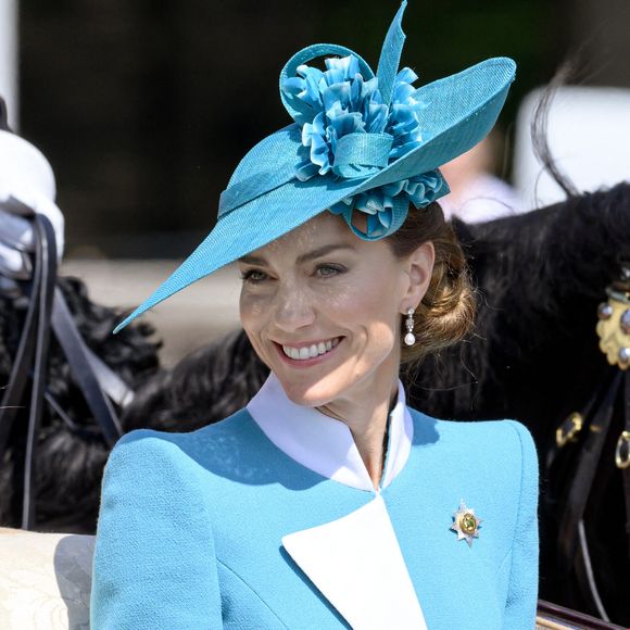 La princesse Charlotte, la princesse de Galles et le prince George assistent au défilé de l'anniversaire du roi, Trooping the Colour 2025 Photo par Doug Peters/EMPICS/ABACAPRESS.COM
