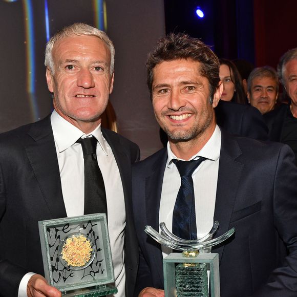 Didier Deschamps et Bixente Lizarazu durant la soirée des Sportel Awards 2018 au Grimaldi Forum à Monaco le 23 octobre 2018. 

© Bruno Bebert/Bestimage
