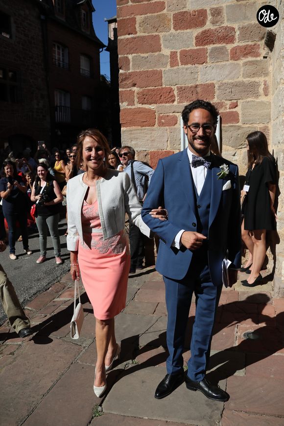 Ségolène Royal - Mariage de Thomas Hollande et de la journaliste Emilie Broussouloux à la mairie à Meyssac en Corrèze près de Brive, ville d'Emiie. Le 8 Septembre 2018. © Patrick Bernard-Guillaume Collet / Bestimage