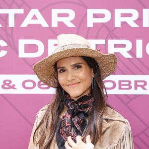 Joyce Jonathan au prix Qatar Arc de Triomphe à l'Hippodrome de Longchamp le 6 octobre 2024. © Rachid Bellak / Bestimage