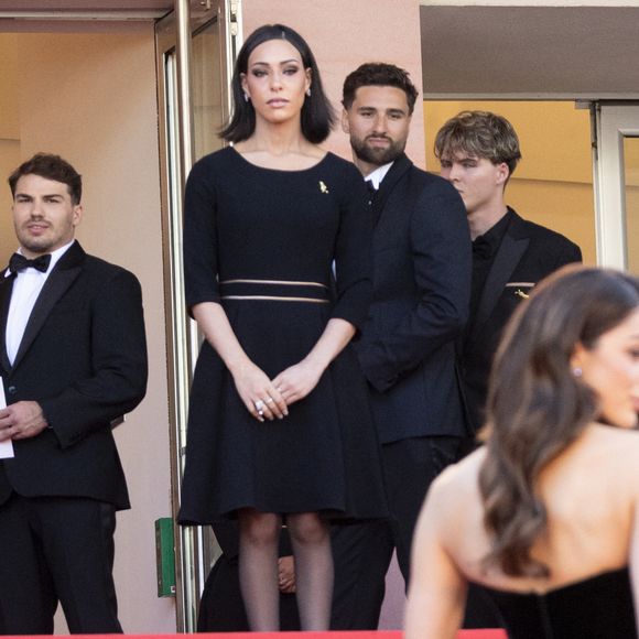 Antoine Dupont et Iris Mittenaere - Antoine Dupont et sa compagne Iris Mittenaere se retrouvent sur les marches  du film « Dossier 137 » lors du 78ème Festival International du Film de Cannes le 15 mai 2025.

© Jacovides / Moreau / Bestimage