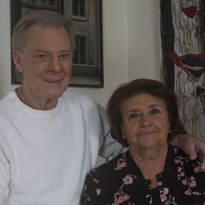 Herbert Leonard et sa femme Cléo chez eux à Barbizon en 2016. © JLPPA / Bestimage