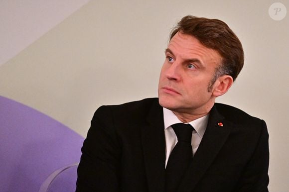 Le président Emmanuel Macron lors de la conclusion de la réunion sur le partenariat mondial pour l’intelligence artificielle au Quai d’Orsay à Paris le 9 février 2025

© Christian Liewig / Bestimage