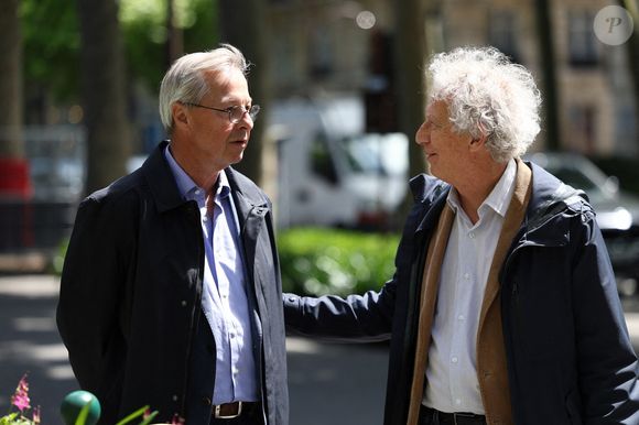 Jean-Michel Carpentier assistant à la cérémonie d'enterrement de Daniel Bilalian à l'église Saint-Pierre de Neuilly-sur-Seine, près de Paris, France, le 22 mai 2025. Photo par Raphael Lafargue/ABACAPRESS.COM