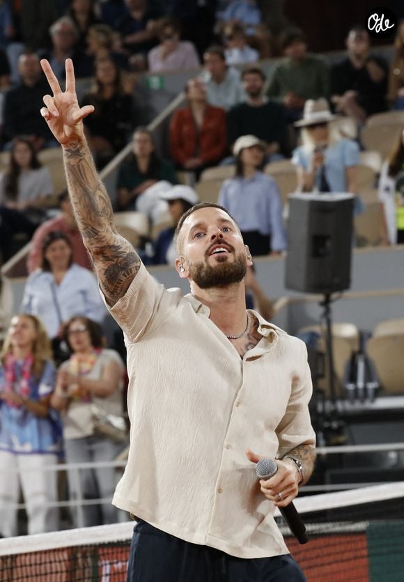 Matt Pokora - Soirée "Gael & Friends" à Roland Garros sur le court Philippe Chatrierà Paris le 21 mai 2026. ous les bénéfices de l’événement seront reversés à Terre d’Impact, le fonds de dotation de la FFT ainsi qu’à plusieurs associations (KELINA, fondée par F. Coquerel, la Fondation Epic…) © Marc Ausset-Lacroix/Bestimage