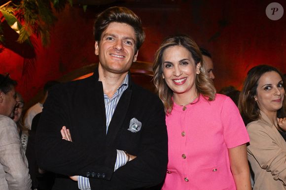 Paul Melun et Sonia Mabrouk assistent au lancement du livre Sonia Mabrouk " Reconquérir le sacre " organisé par Five Eyes Production au Buddha Bar à Paris, France, le 20 septembre 2024. Photo par Jerome Dominé/ABACAPRESSCOM