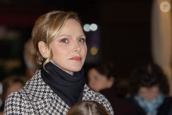 La princesse Charlène de Monaco - La famille princière de Monaco lors du lancement des illuminations de Noël organisées par la municipalité de Monaco sur la Place d'Armes le 27 novembre 2025.
© Olivier Huitel / Pool / Bestimage