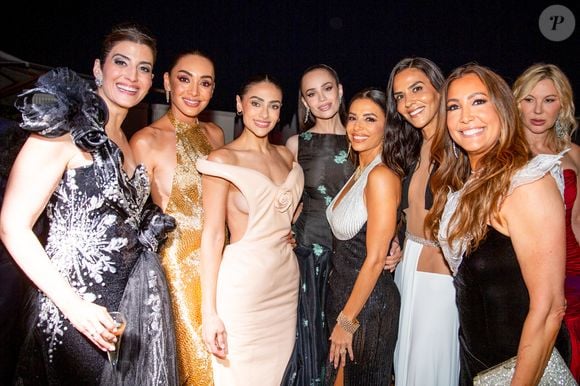 Nathalie Rayes, Renata Notni, Sofia Carson, Eva Longoria et Maria Bravo lors du XIV Global Gift Gala Cannes 2026, le 20 mai 2026, à Cannes, France. © Europa Press/Bestimage