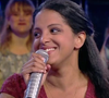 Cynthia, ancienne maestro de "N'oubliez pas les paroles" sur France 2.