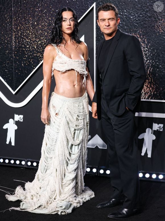 Katy Perry et Orlando Bloom arrivent aux 2024 MTV Video Music Awards qui se déroulent à l'UBS Arena le 11 septembre 2024 à Elmont, New York, États-Unis. Photo by Xavier Collin/Image Press Agency/ABACAPRESS.COM