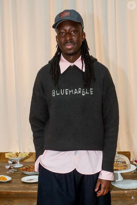 Le chef Mory Sacko au défilé BLUEMARBLE au Centquatre lors de la semaine de la mode masculine automne/hiver 2025-2026 de Paris, France, le 23 janvier 2025. © Christophe Clovis/Bestimage