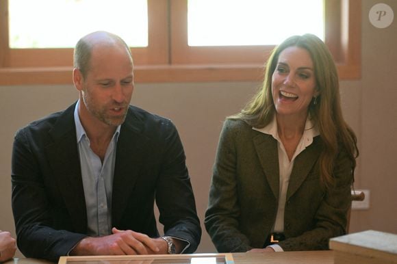 Kate Middleton et le prince William lors d'une visite au Musée d'Histoire Naturel de Londres. © ALPHA AGENCY / BESTIMAGE