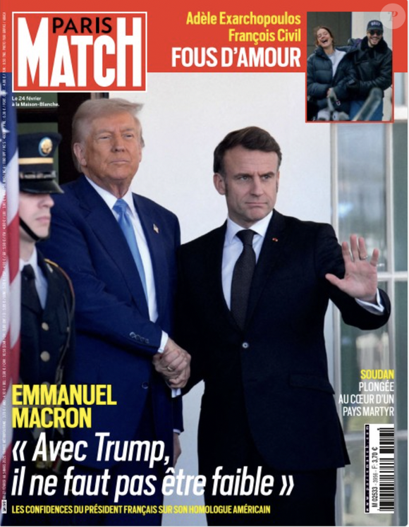 Couverture "Paris Match" du lundi 24 février 2025.