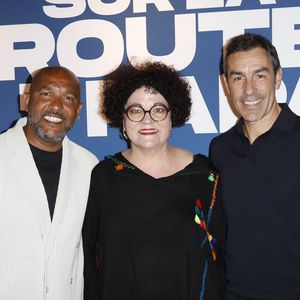 Olivier Dacourt, Farida Ouchani , Robert Pirès - Avant-Première "Sur la Route de Papa" UGC Bercy à Paris le 16 juin 2025. © Marc Ausset-Lacroix/Bestimage