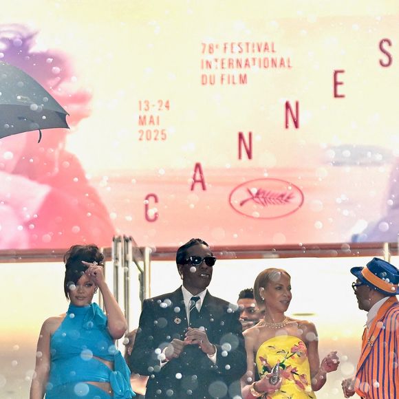 Rihanna et ASAP Rocky assistent au tapis rouge de Highest 2 Lowest lors de la 78e édition du Festival de Cannes au Palais des Festivals le 19 mai 2025 à Cannes, France. Photo by Franck Castel/ABACAPRESS.COM