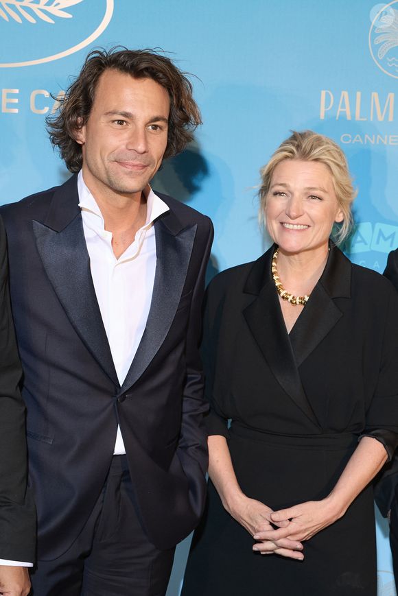 Bertrand Chameroy, Anne-Elisabeth Lemoine - Photocall du dîner d'ouverture du 77ème Festival International du Film de Cannes, au Carlton. Le 14 mai 2024. © Borde-Jacovides-Moreau / Bestimage