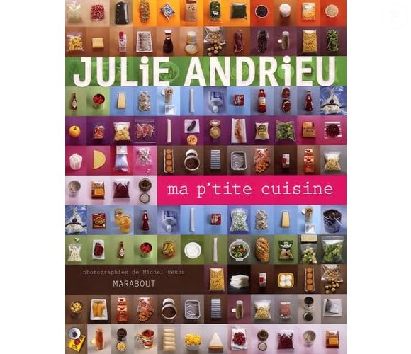 Couverture du livre "Ma p'tite cuisine" de Julie Andrieu, sorti en 2005 aux éditions Marabout