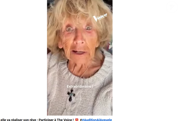 Colette Mansard lors du tournage de son portrait pour "The Voice 2025"
