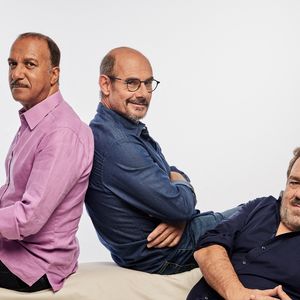Rendez-vous avec Les Inconnus (Didier Bourdon, Bernard Campan et Pascal Légitimus) en studio à Paris, le 4 octobre 2022.

© Cyril Moreau / Bestimage
