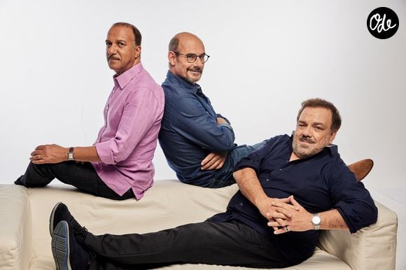 Rendez-vous avec Les Inconnus (Didier Bourdon, Bernard Campan et Pascal Légitimus) en studio à Paris, le 4 octobre 2022.

© Cyril Moreau / Bestimage