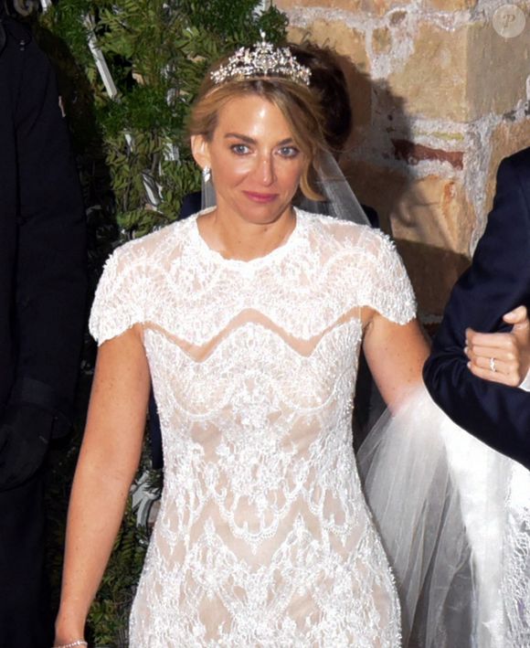 Mariage du prince Nikolaos de Grèce et Chrysi Vardinogiannis durant leur mariage à l'église Saint Nicholas Ravagas à Athènes le 7 février 2025. Backgrid UK/ Bestimage