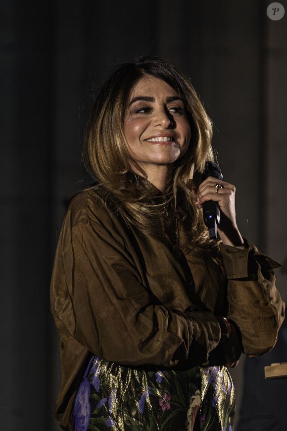 Exclusif - Julie Zenatti lors du premier concert de sa tournée "Le chemin" à l'église Saint-Jean-Baptiste de Belleville à Paris le 24 avril 2025.
© Florian Savina / Bestimage