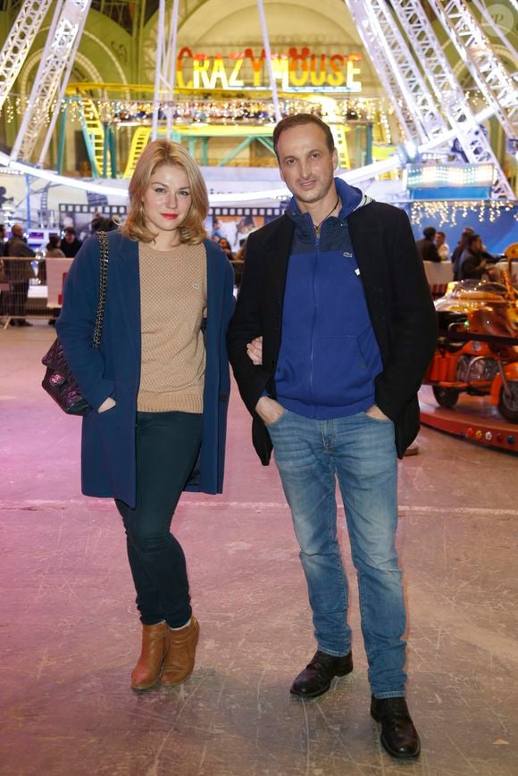 Emilie Dequenne et son mari Michel Ferracci - Inauguration de la 3ème édition "Jours de Fêtes" au Grand Palais à Paris le 17 décembre 2015. Jours de fêtes, la fameuse fête foraine au cœur de la Nef du Grand Palais est de retour à Paris du 18 décembre 2015 au 3 janvier 2016. © Christophe Aubert via Bestimage