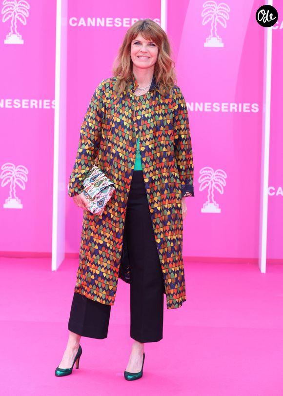 Gwendoline Hamon sur le pink carpet lors du festival Canneseries saison 8 au palais des festivals à Cannes le 27 avril 2025. © Denis Guignebourg / Bestimage