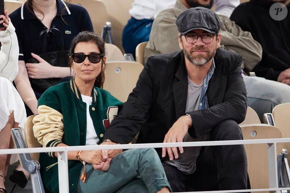 Reem Kherici et son ex compagnon Gilles Lemaire - Célébrités dans les tribunes des Internationaux de France de tennis de Roland Garros 2024 à Paris, le 29 mai 2024.

© Moreau / Jacovides / Bestimage