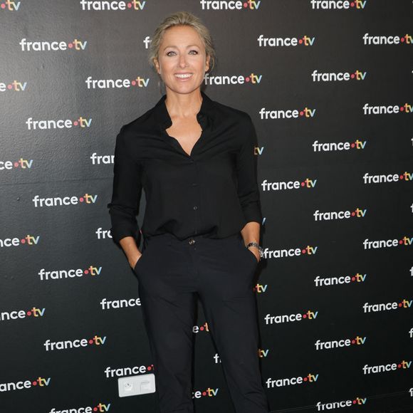 Anne-Sophie Lapix au photocall de la conférence de presse de rentrée de France Télévisions à Paris, France, le 4 septembre 2024. © Coadic Guirec/Bestimage