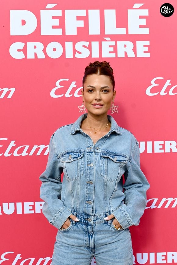 Caroline Receveur au photocall du défilé Etam Croisière 2023 à Saint-Tropez le 11 mai 2023. © Rachid Bellak / Bestimage