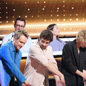 Exclusif - Cyril Féraud, Agustín Galiana, Sara Mortensen, Flavie Flament - Enregistrement de l'émission "100% Logique", présentée par Cyril Féraud et diffusée le 12 avril 2025 sur France 2. Le 17 décembre 2024
© Cyril Moreau / Bestimage